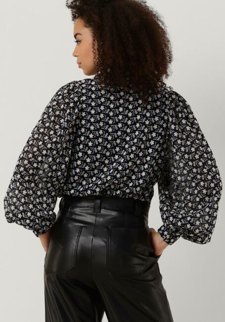 Blaue FREEBIRD Blusen WV-ZIGZAG-JACQ-PES-23-3 - large