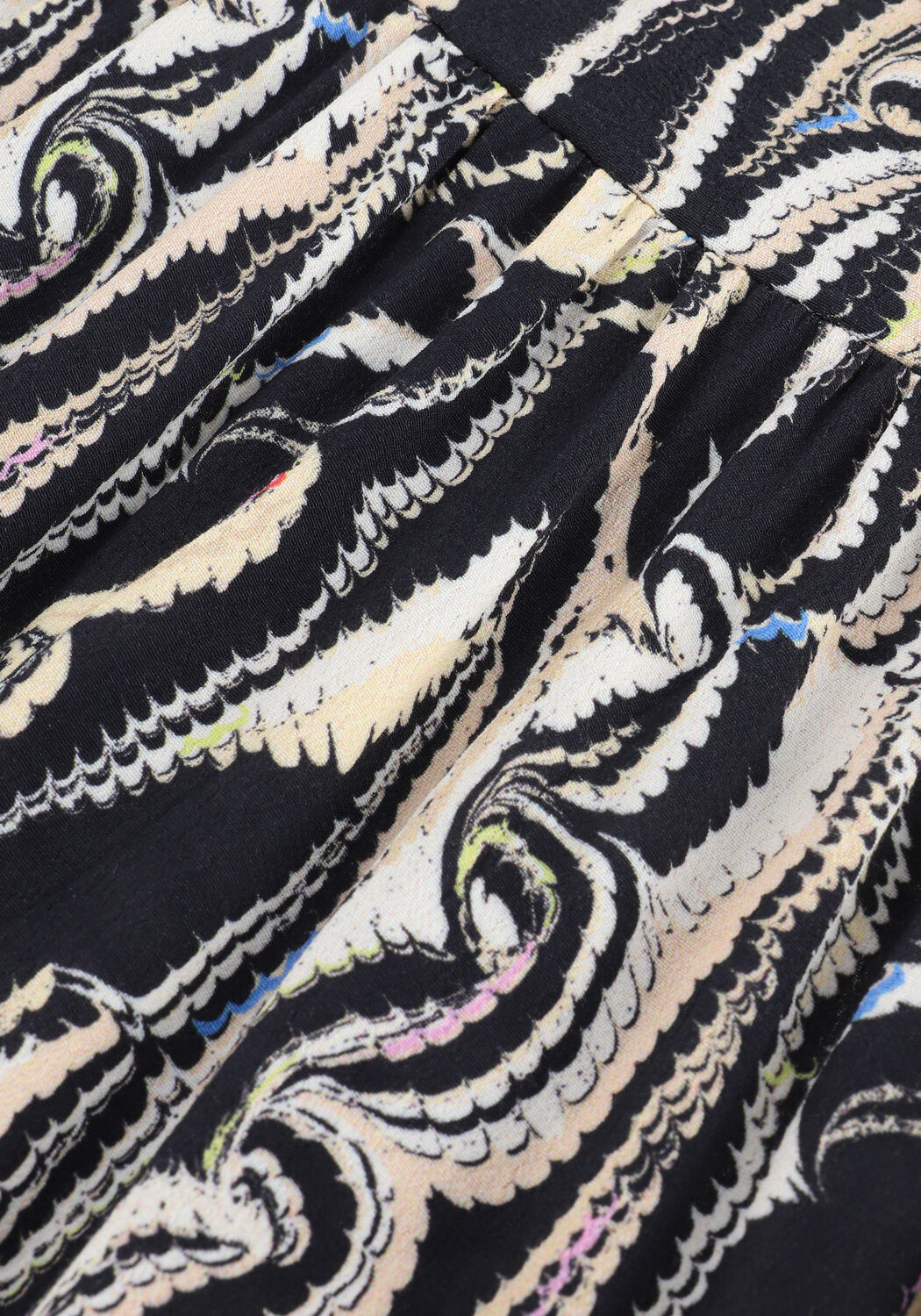 Schwarze POM AMSTERDAM Maxikleid MARMER - large