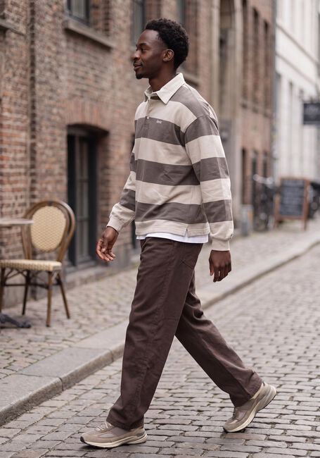 Braune FOR&Eacute;T Chino CLAY TWILL PANTS - large