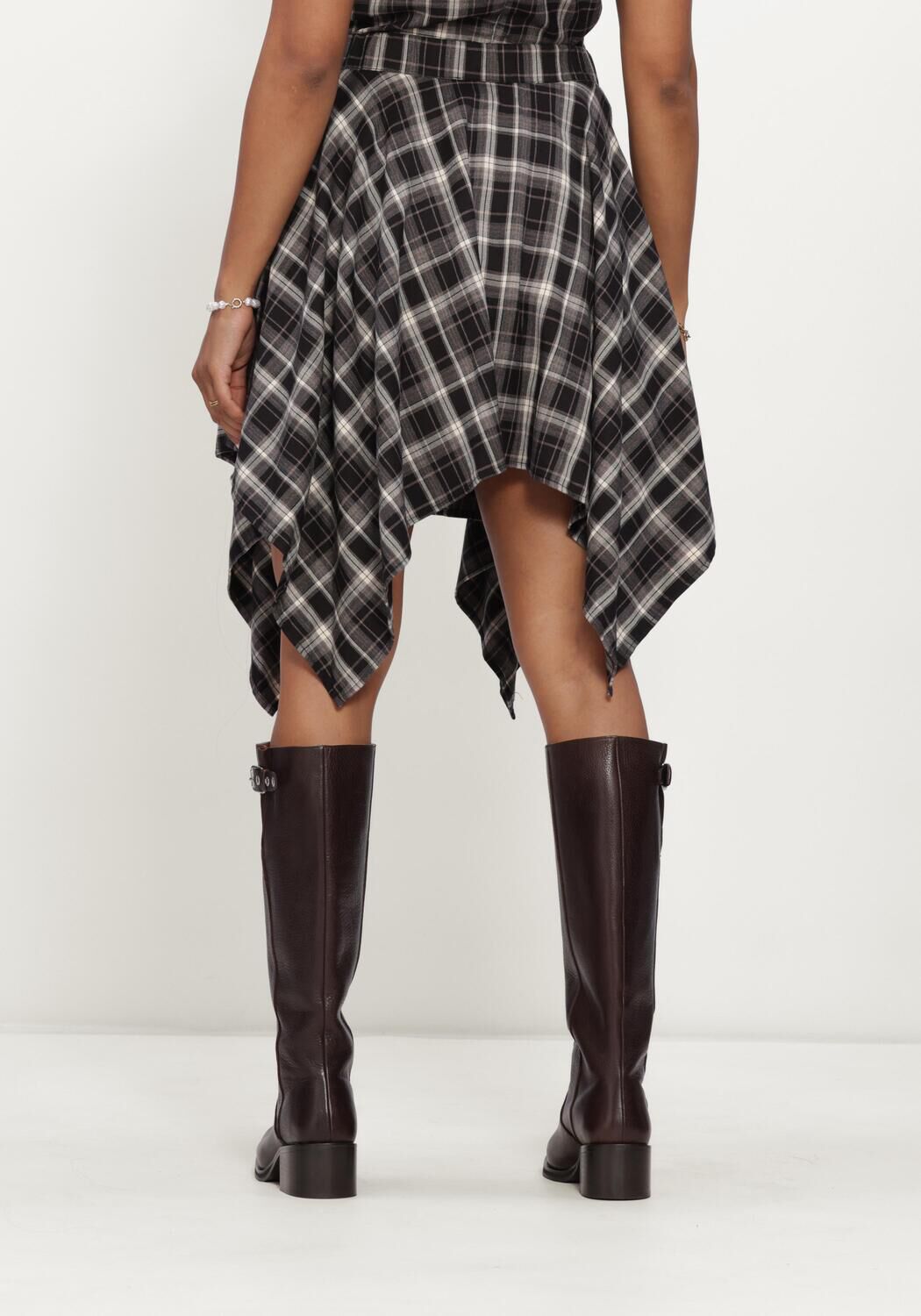 Schwarze CO'COUTURE R&ouml;cke DAGNYCC CHECK TIE SKIRT - large