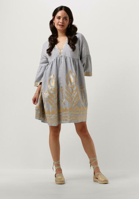 Hellblau GREEK ARCHAIC KORI Minikleid 230645 - large