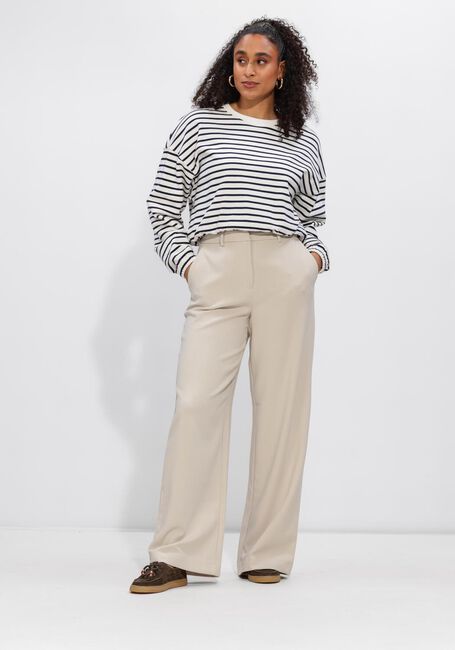 Beige MSCH COPENHAGEN Weite Hose MSCHMACY MICHELLE HW WIDE PANTS REGULAR - large