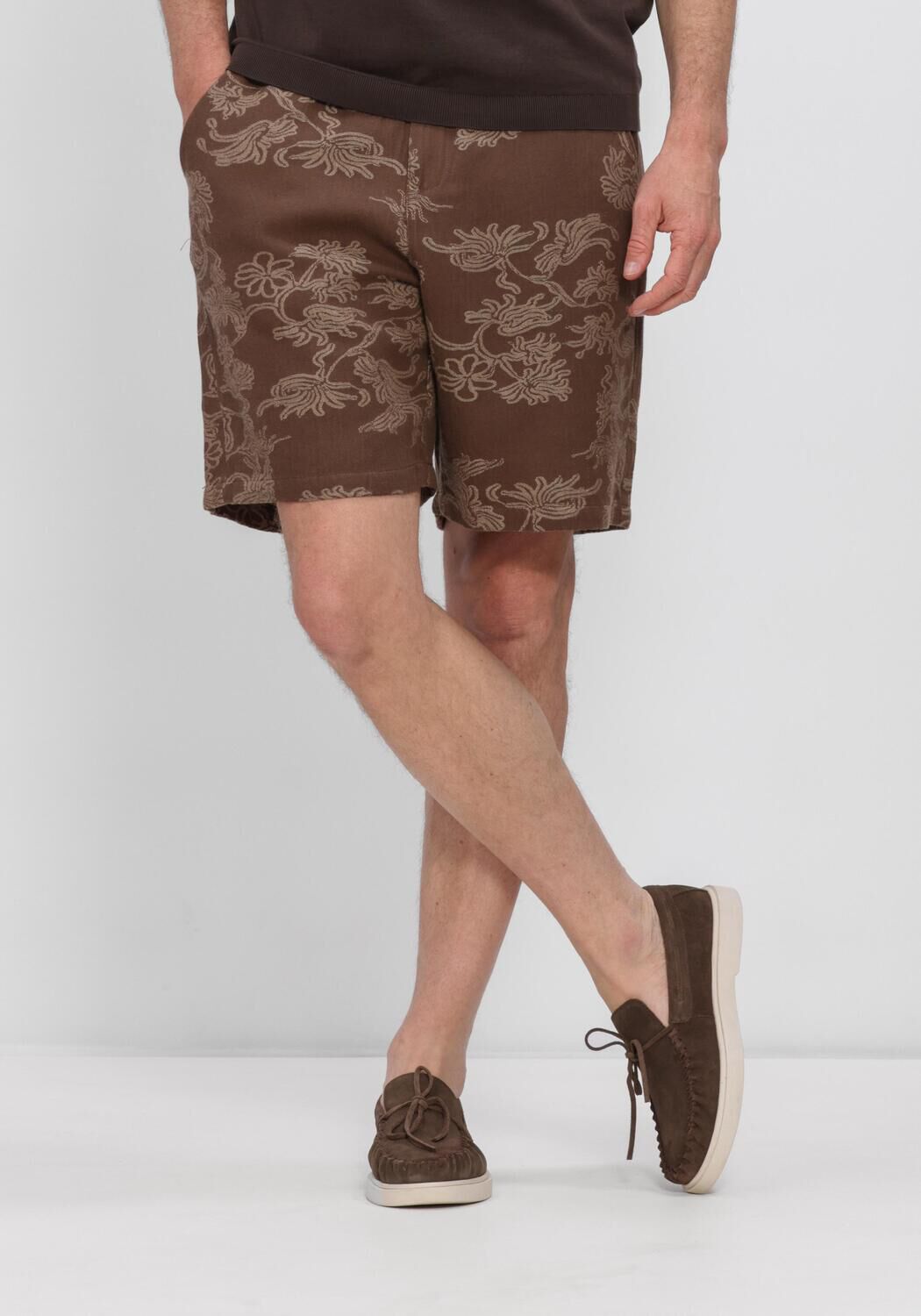 Beige ANERKJENDT Kurze Hose AKJAN JACQ SHORTS - large