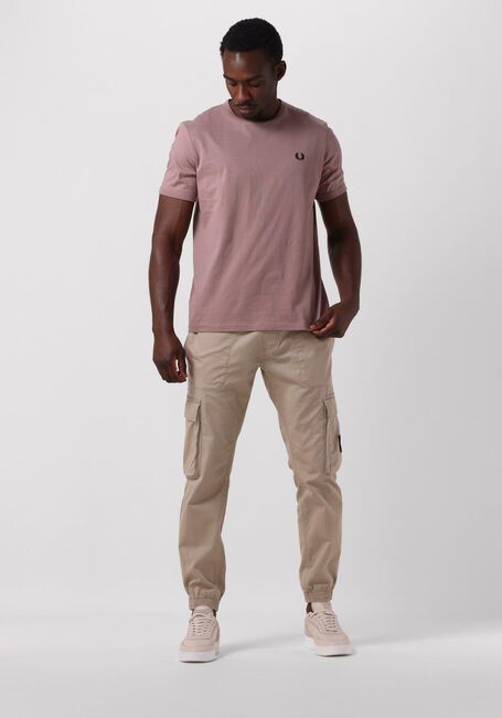 Hell-Pink FRED PERRY T-shirt RINGER T-SHIRT - large