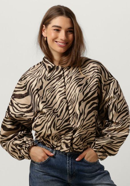 Nicht-gerade weiss COLOURFUL REBEL Jack BENTE ZEBRA JACQUARD BOMBER JACKET - large