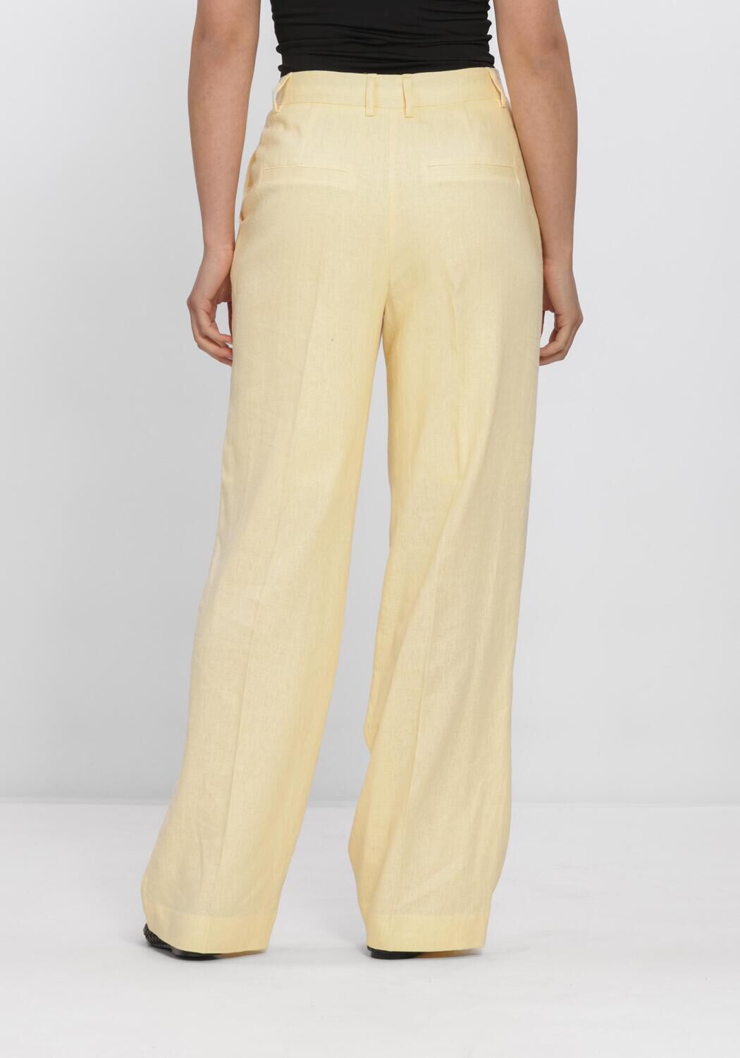 Gelbe SELECTED WOMEN Hose SLFWIDE MARLIE HW PANT - large