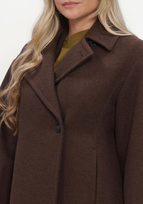 Braune SELECTED WOMEN M&auml;ntel SLWVALERIE WOOL BLEND COAT - large