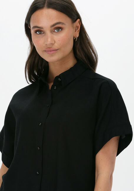 Schwarze SELECTED FEMME Blusen SLFGULIA SS CROPPED SHIRT - large