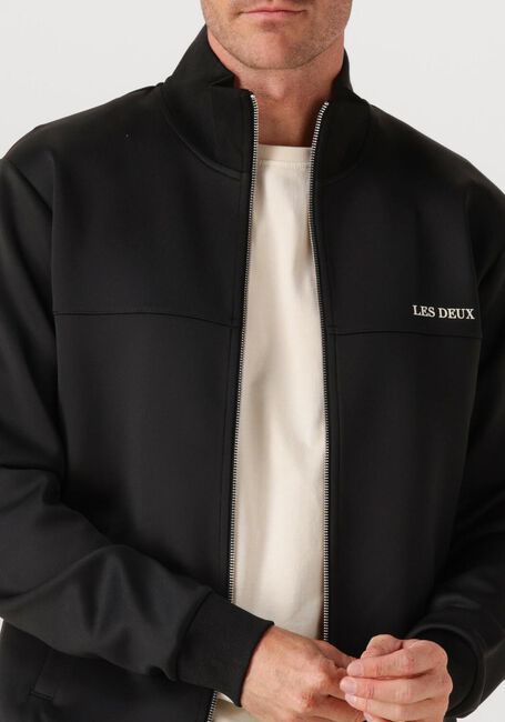 Schwarze LES DEUX Strickjacke BALLIER TRACK JACKET - large