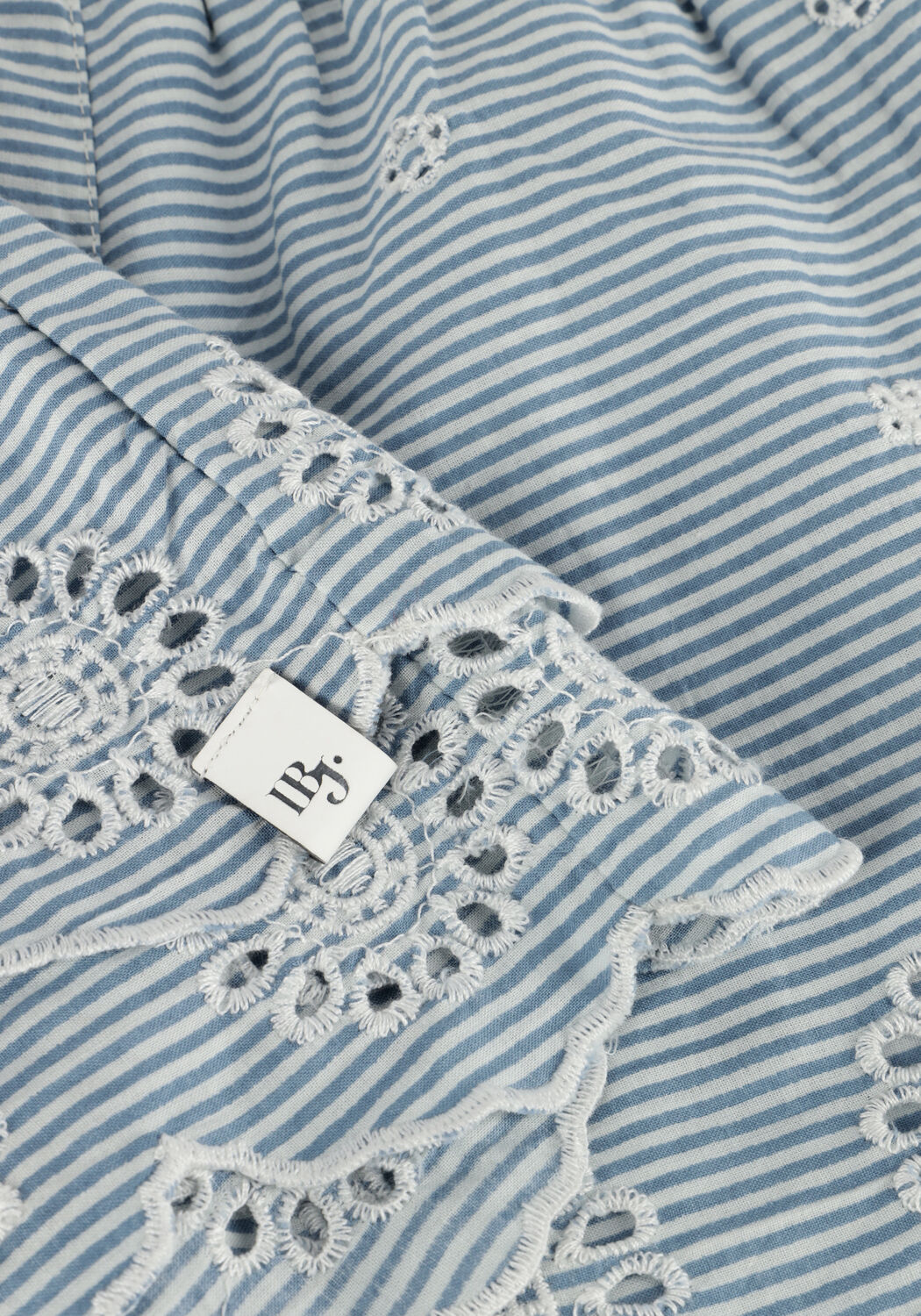 Hellblau INDIAN BLUE JEANS Hosen STRIPE EMBROIDERY SHORT - large