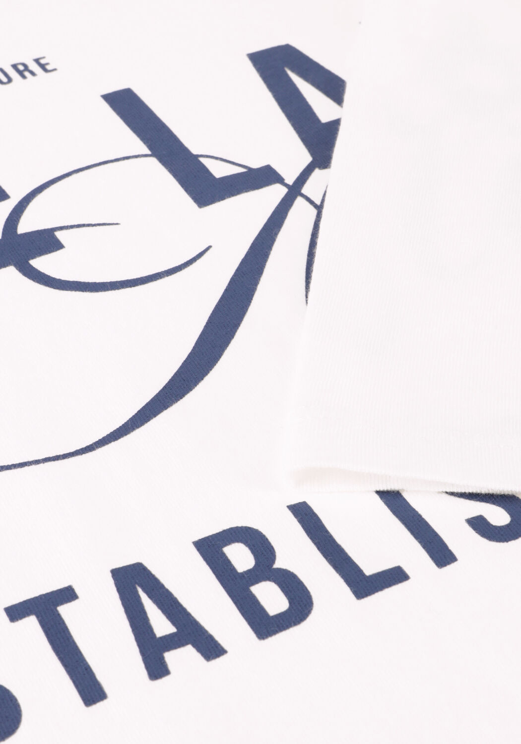 Wei&szlig;e ALIX THE LABEL T-shirt LADIES KNITTED THE LABEL T-SHIRT - large