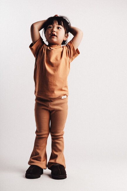 Camelfarbene BAJE STUDIO Schlaghose SIERRA - large