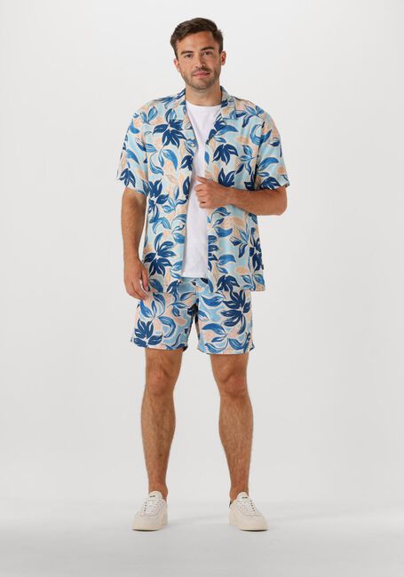 Mehrfarbige/Bunte SHIWI Badehosen MEN MIKE SWIM SHORTS 7 INCH FLORAL LEAFS - large