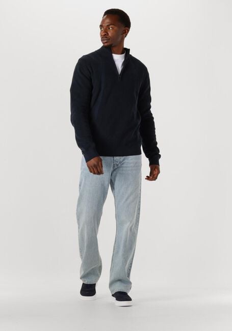 Blaue G-STAR RAW Pullover STRUCTURE HALF ZIP KNIT - large