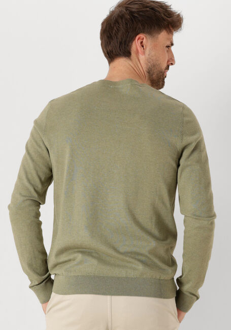 Khaki SELECTED MEN Pullover SLHBERG CREW NECK NOOS - large