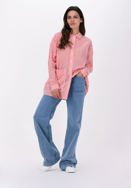 Rote JUST FEMALE Bluse OCEAN SHIRT - large