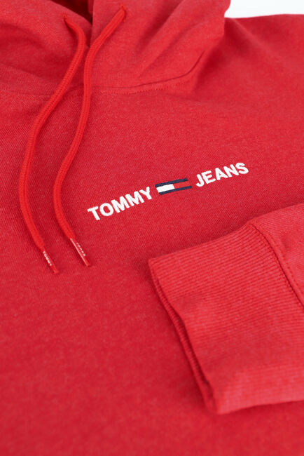 Rote TOMMY JEANS Sweatshirt TJM STRAIGHT LOGO HOODIE - large