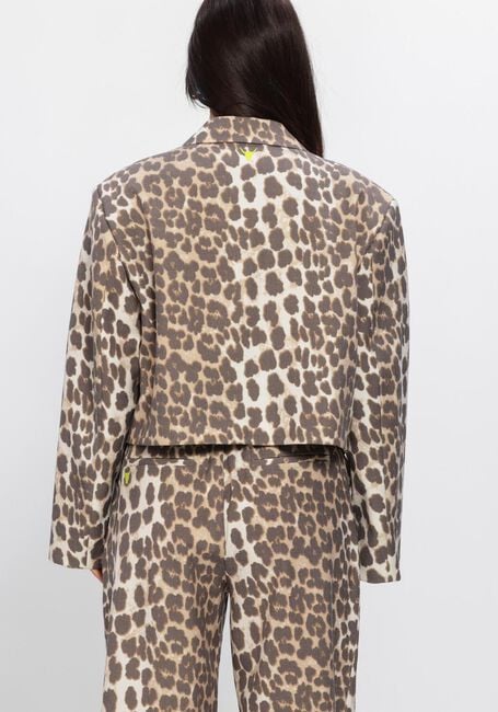 Mehrfarbige/Bunte ALIX THE LABEL Blazer LADIES WOVEN ANIMAL CROPPED BLAZER - large