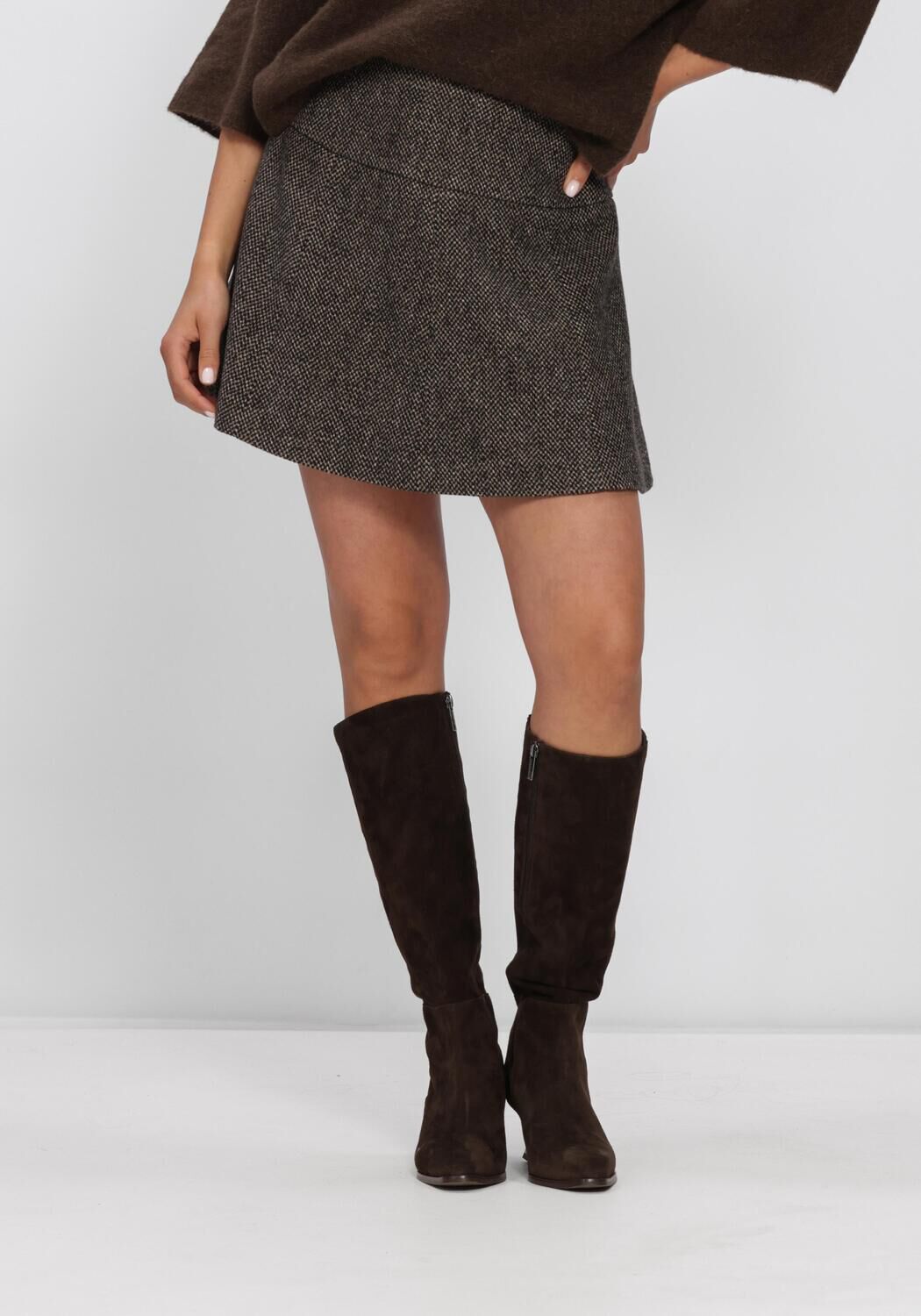 Braune SECOND FEMALE Minirock EMI MINI SKIRT - large