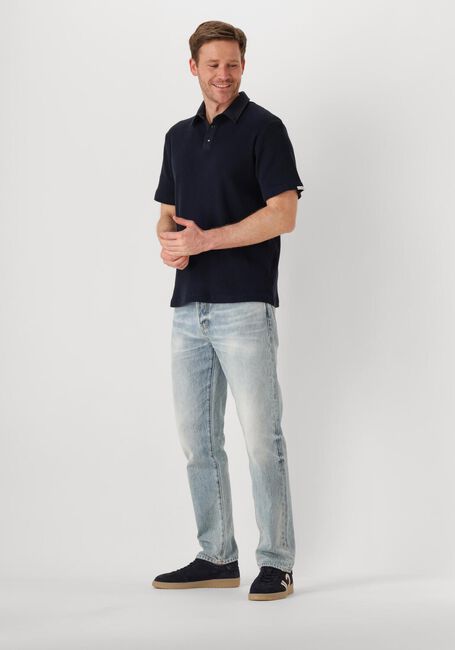 Dunkelblau ANERKJENDT Polo-Shirt AKKIKI WAFFLE POLO TEE - large
