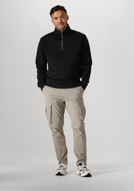Schwarze PURE PATH Pullover LOOSE FIT SWEATERS HALFZIP319 - large