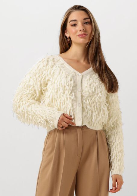Weiße NUKUS Strickjacke WARWICK CARDIGAN - large