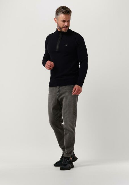 Blaue BUTCHER OF BLUE Pullover CLIFDEN HALFZIP - large