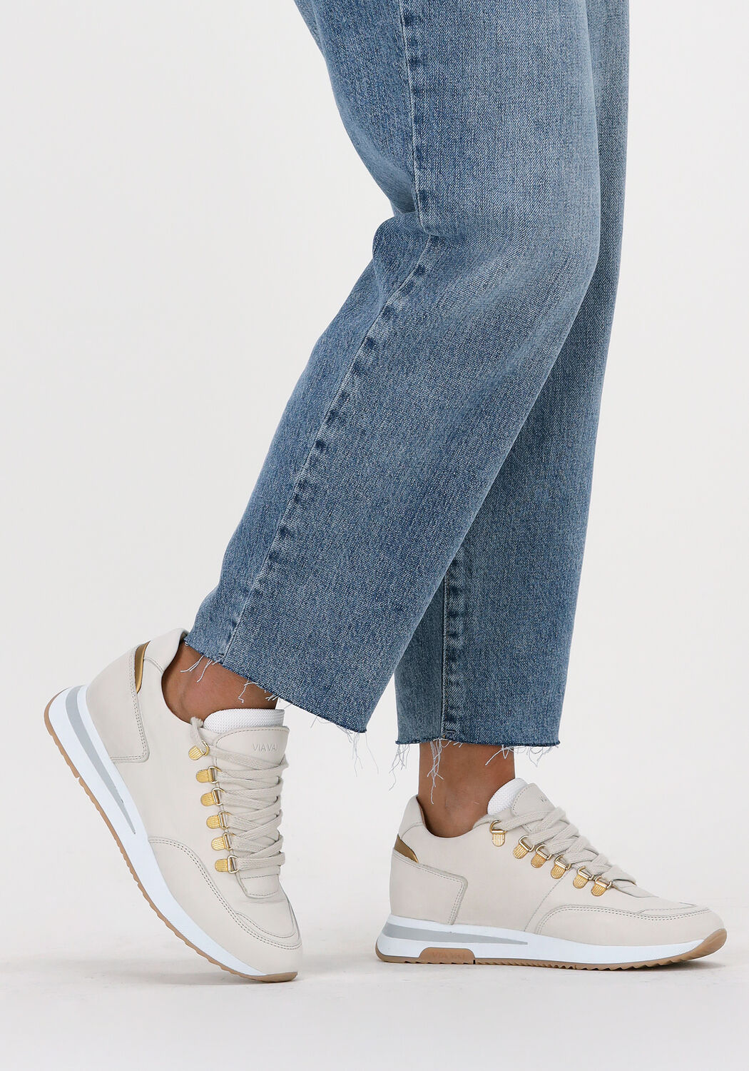 Beige VIA VAI Sneaker Low NORA SADE - large