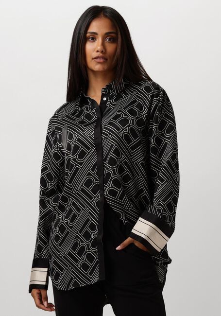 Schwarze BRUUNS BAZAAR Blusen FLORET AUDE SHIRT - large