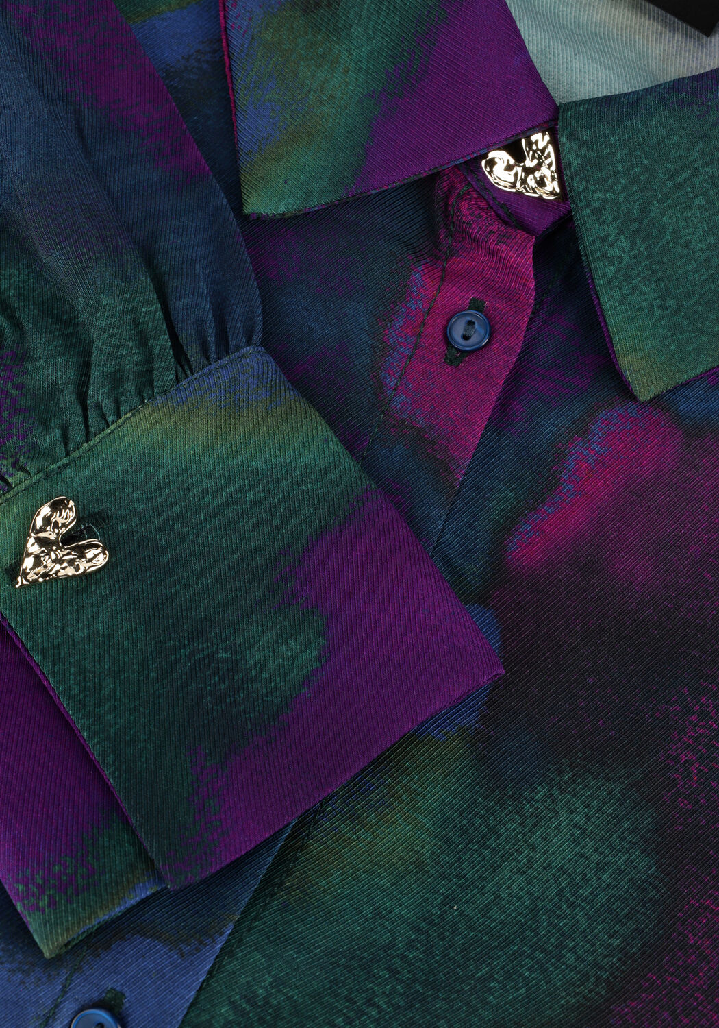 Blaue JANSEN AMSTERDAM Blusen WFP764 BLOUSE AMELIA - large