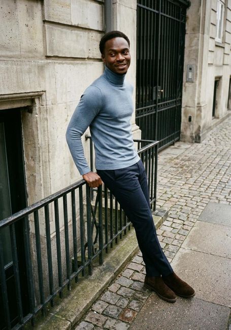 Blaue DRYKORN Pullover JOEY 420002 - large