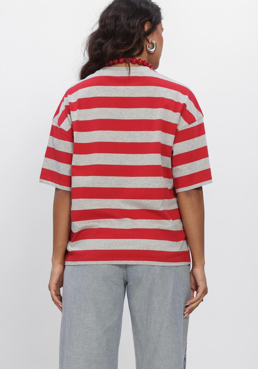 Rote ALIX THE LABEL Tops & T-shirts STRIPE T SHIRT - large