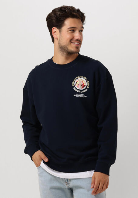 Dunkelblau SCOTCH & SODA Sweatshirt FESTIVAL AW SWEATSHIRT - large