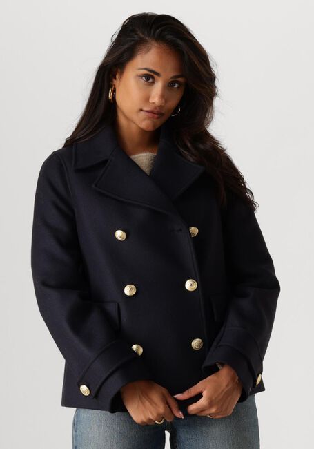 Dunkelblau TOMMY HILFIGER Jack WOOL BLEND DB PEACOAT - large