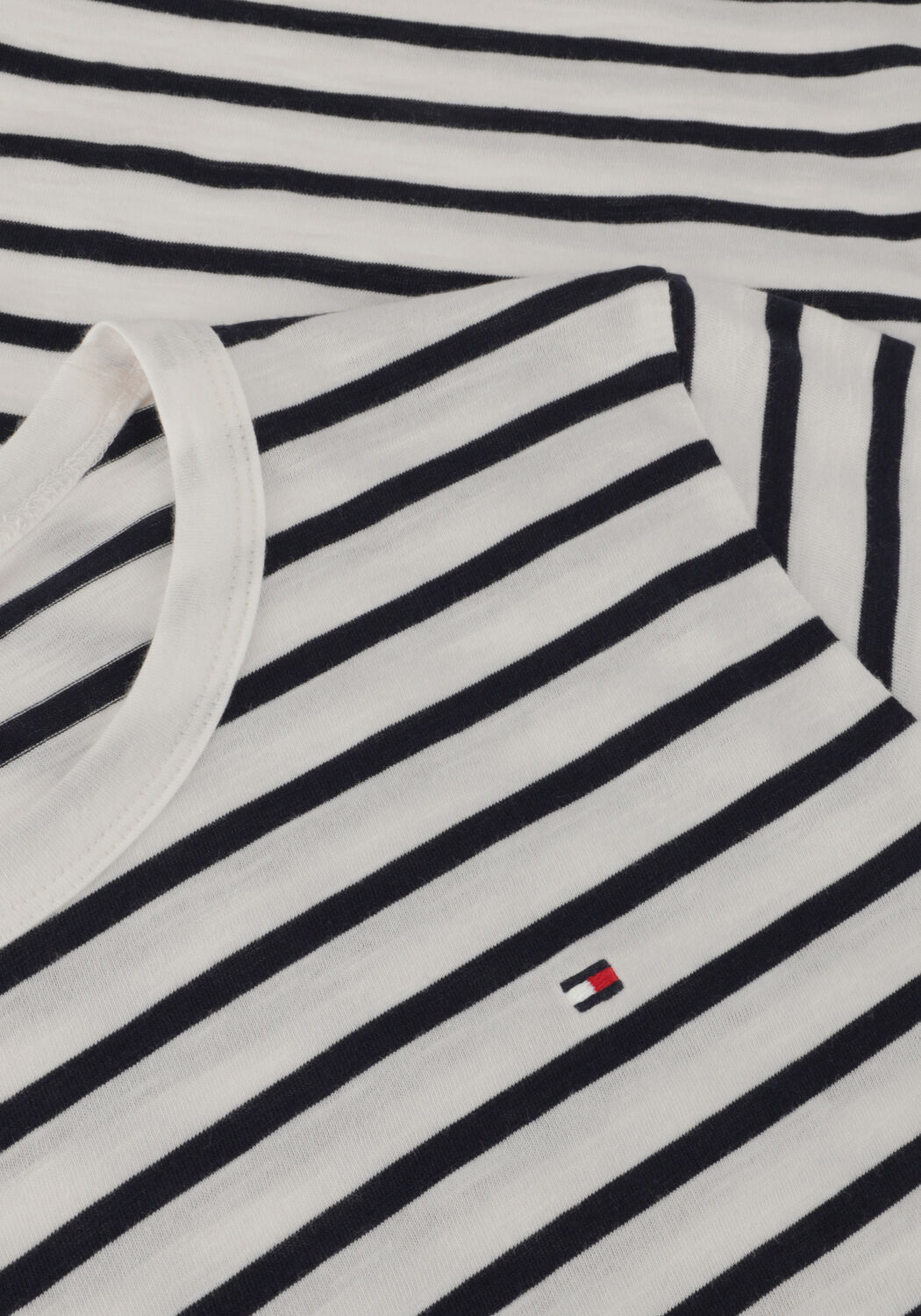 Blaue TOMMY HILFIGER T-shirt 1985 SLIM SLUB C-NK - large