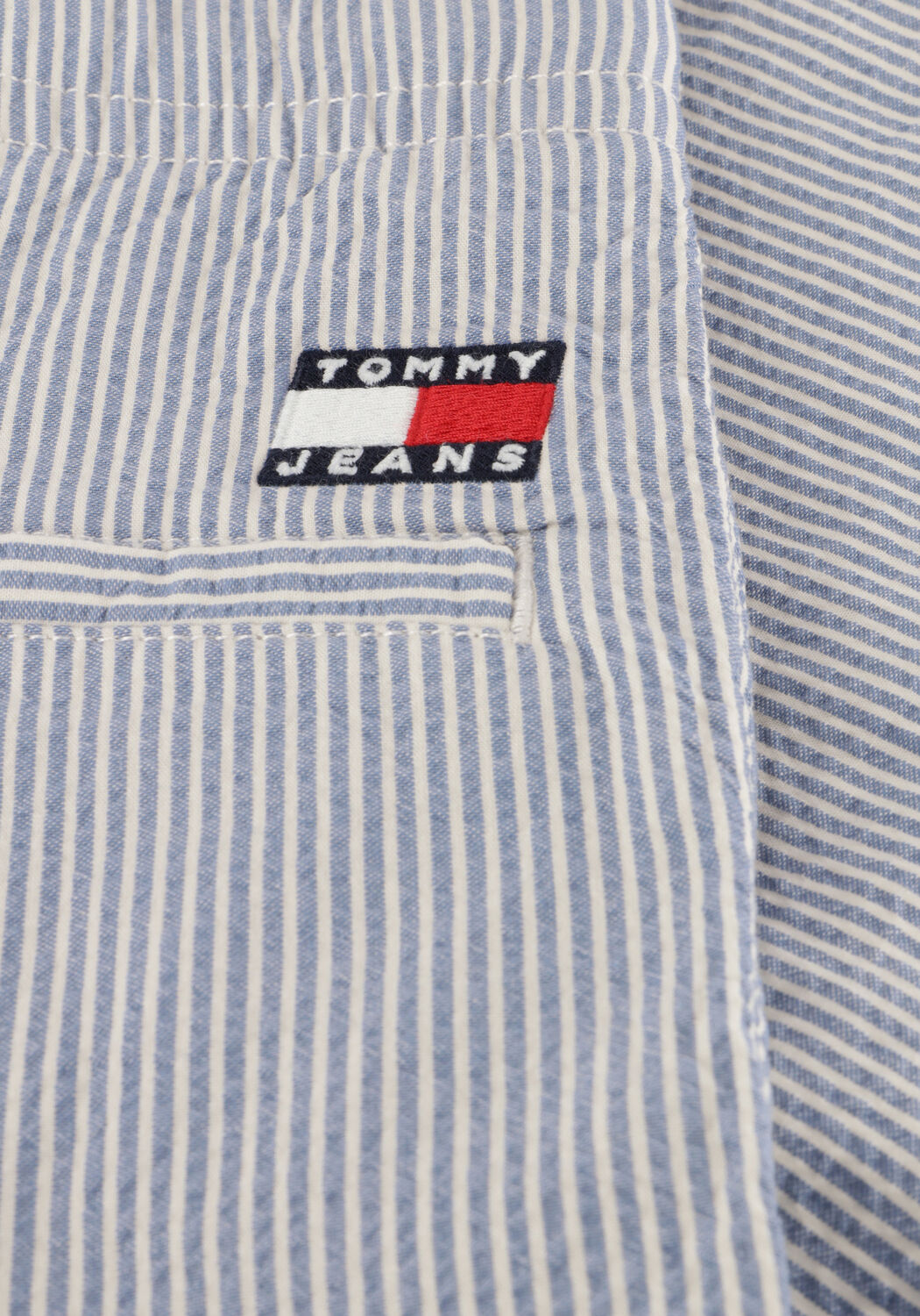 Hellblau TOMMY JEANS Kurze Hose TJM SEERSUCKER STP BEACH SHORT - large