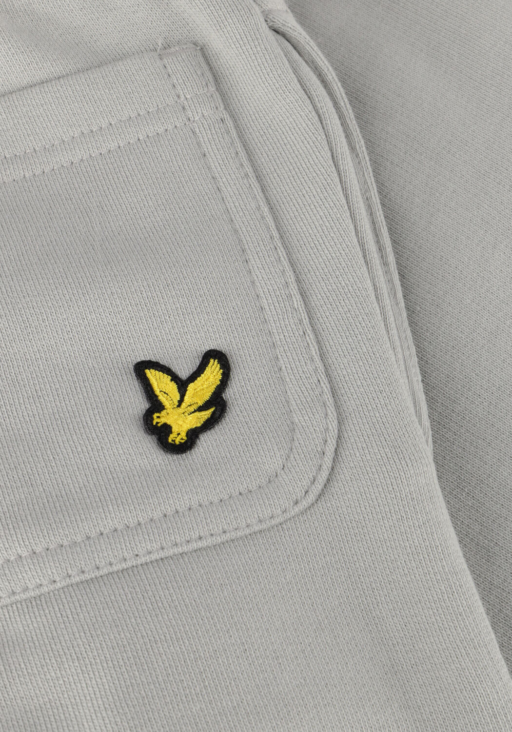 Graue LYLE & SCOTT Kurze Hose SCRIPT EMBROIDERED SWEAT SHORT - large