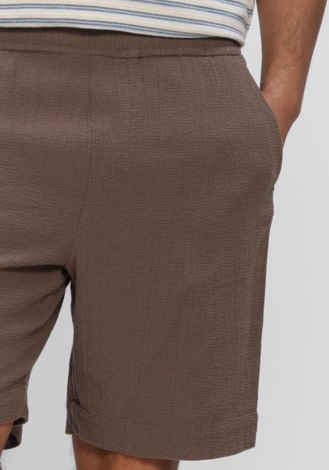 Braune SELECTED MEN Hosen SLHREGCAL SHORTS - large