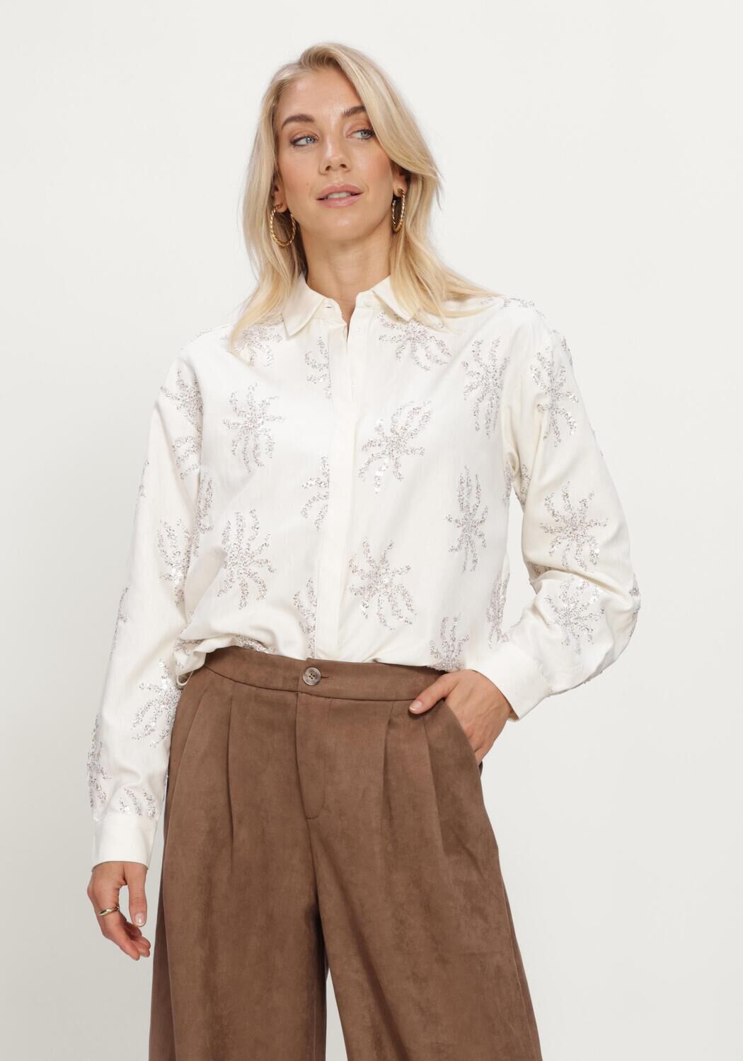 Nicht-gerade weiss NUKUS Blusen ASTER BLOUSE PAILLET - large