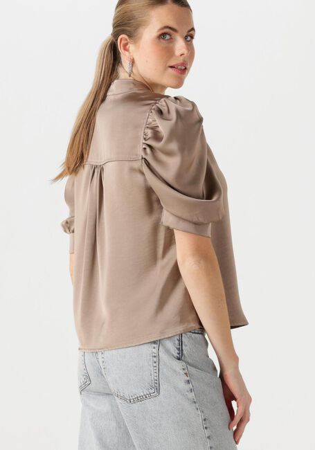 Taupe NEO NOIR Blusen ROELLA HEAVY SATEEN BLOUSE - large
