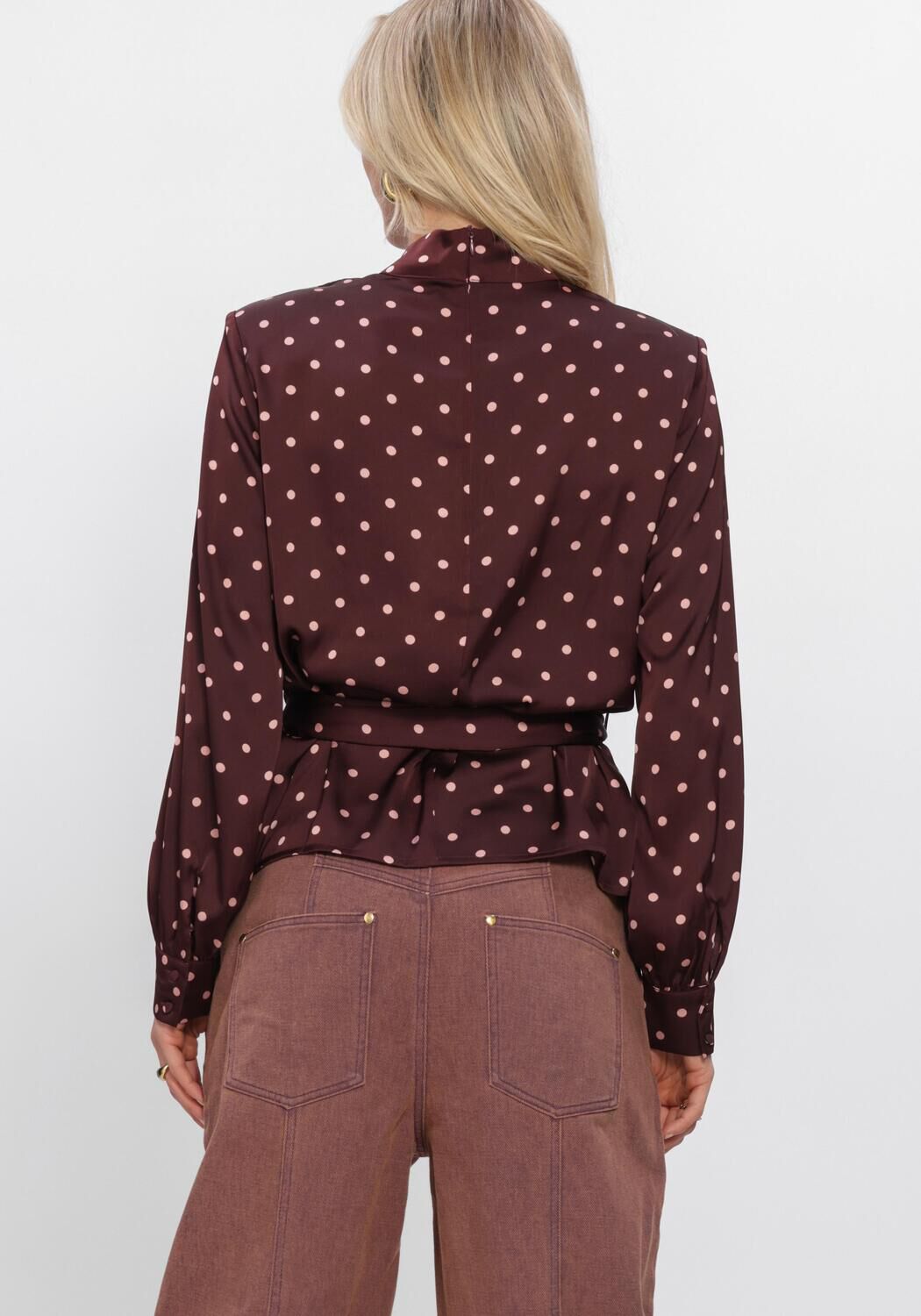 Bordeaux STUDIO AMAYA Blusen SELYA BLOUSE - large