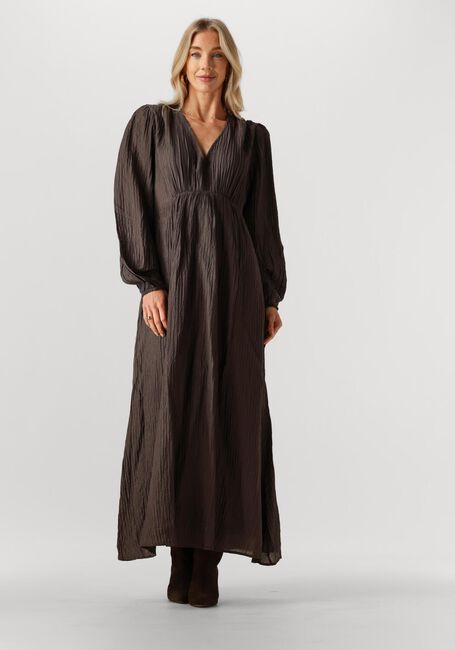 Braune NEO NOIR Maxikleid SILFI CREPE DRESS - large