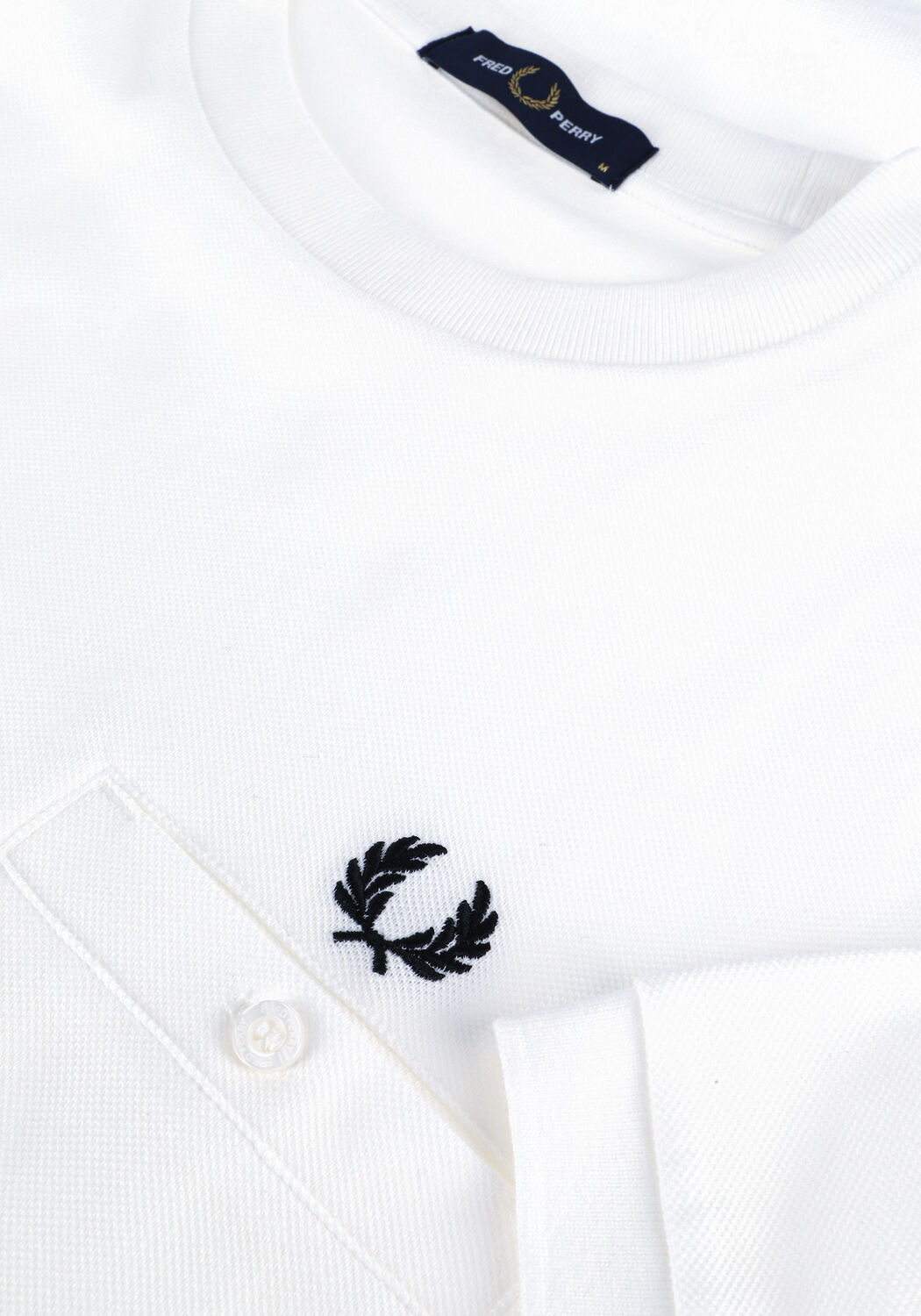 Wei&szlig;e FRED PERRY T-shirt POCKET DETAIL PIQUE SHIRT - large