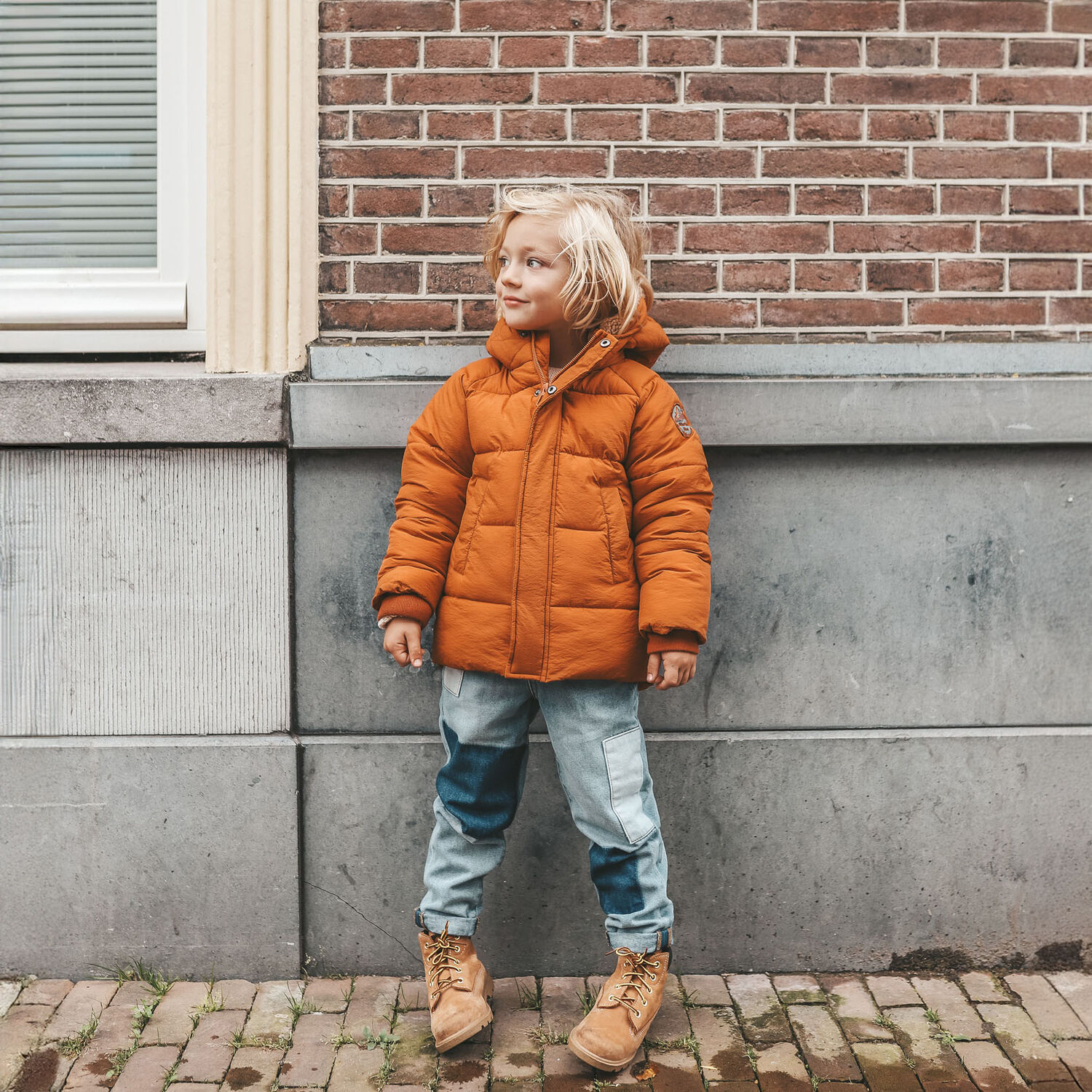 Orangene YOUR WISHES Wattierte Jack ORION LONG PUFFER - large