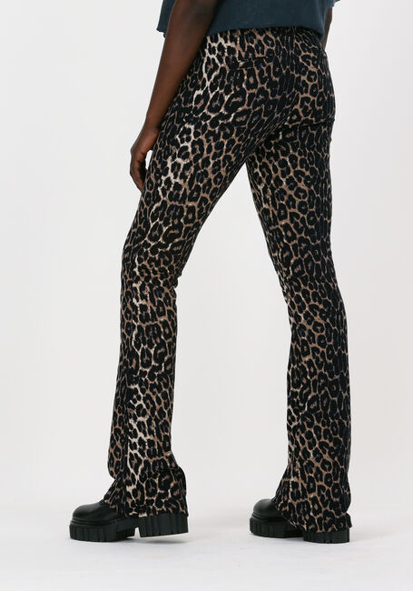 Braune ALIX THE LABEL Schlaghose ANIMAL FLAIRED PANT - large