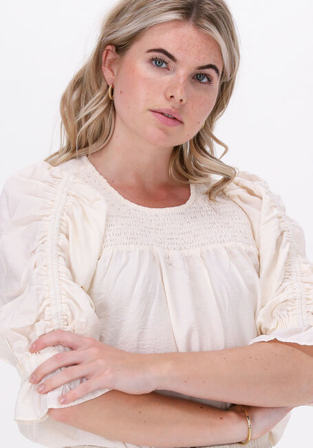 Ecru CO'COUTURE Blusen CALLUM ELASTIC S/S BLOUSE - large