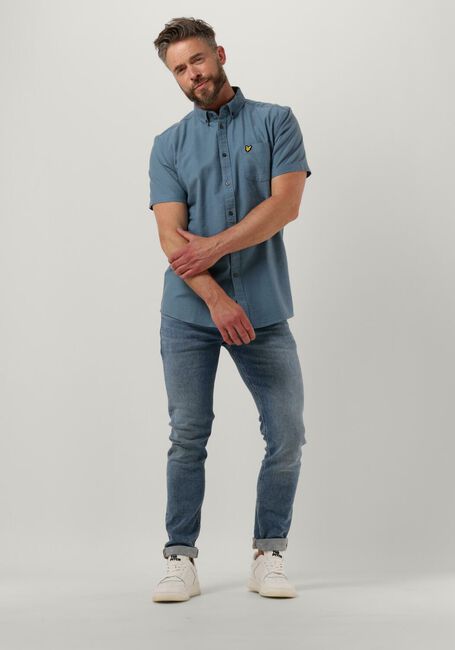 Hellblau LYLE & SCOTT Casual-Oberhemd COTTON SLUB SHORT SLEEVE SHIRT - large