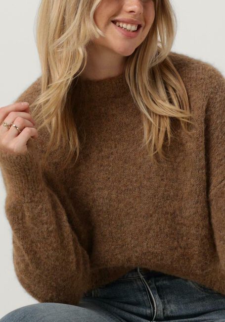 Camelfarbene BY-BAR Pullover SONNY NATURAL PULLOVER - large