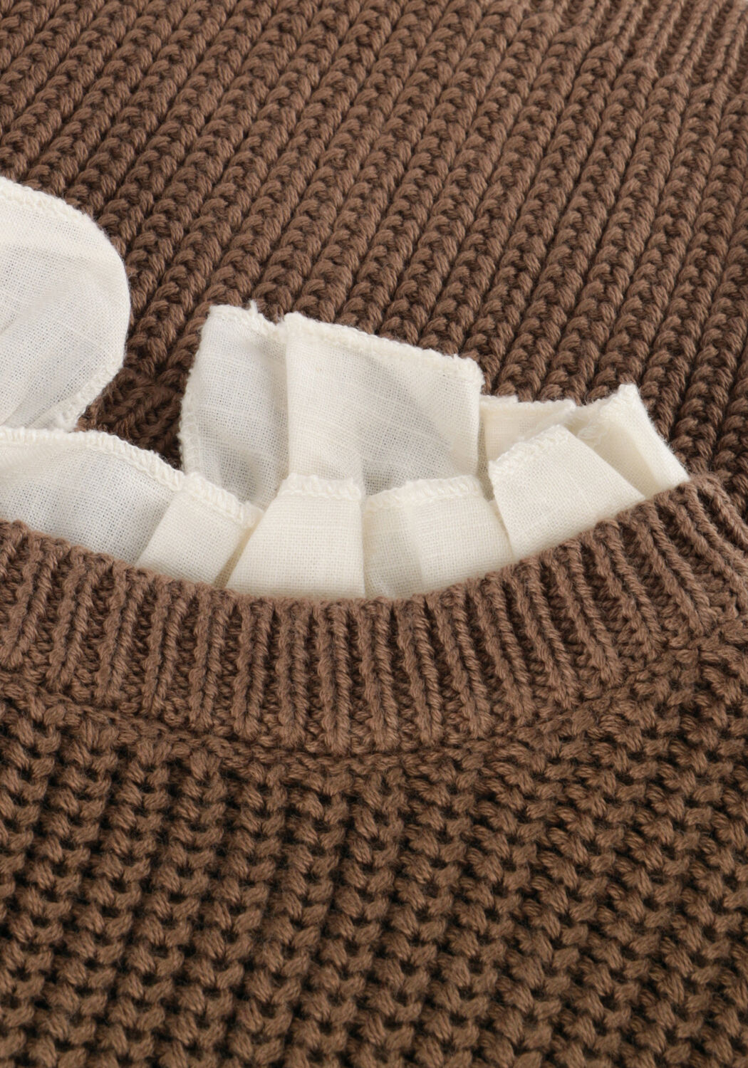 Camelfarbene BAJE STUDIO Pullover QUEEN - large