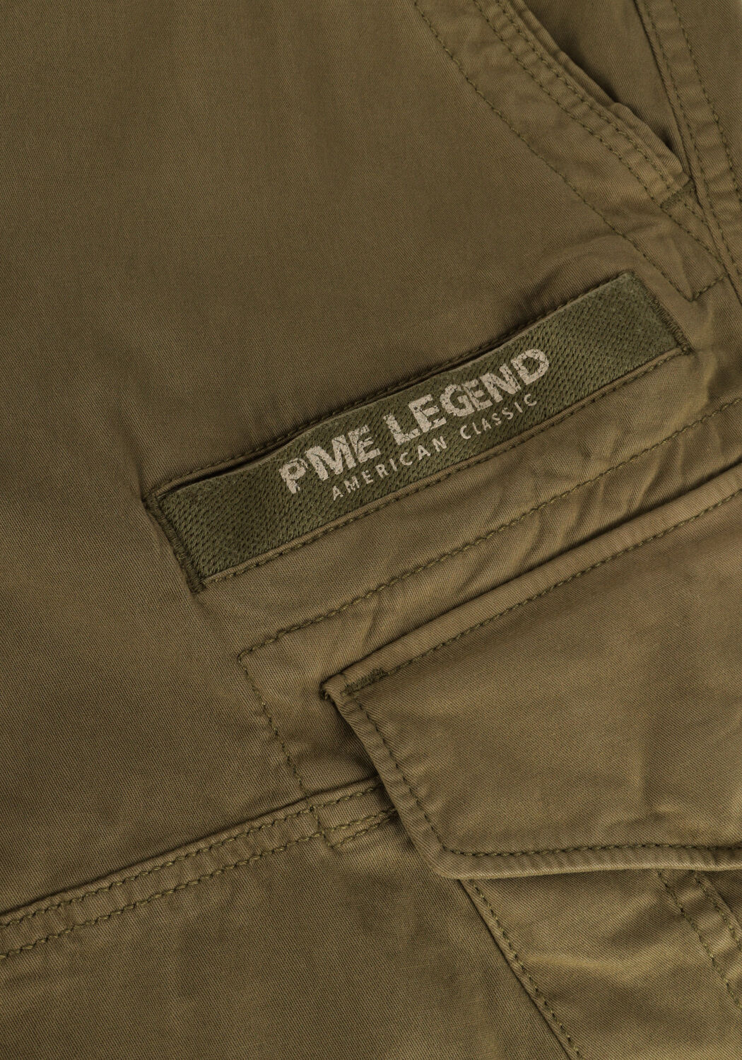 Dunkelgr&uuml;n PME LEGEND Kurze Hose NORDROP CARGO SHORTS STRETCH TWILL - large